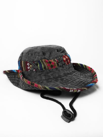 Cappello a Pescatore Etnico Falda Ampia