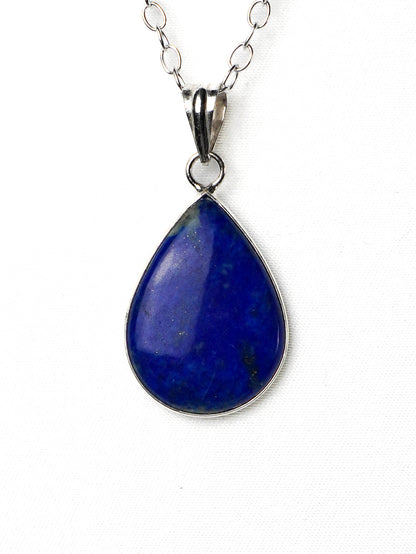 Collana Placcata Argento con Lapislazzuli Naturale