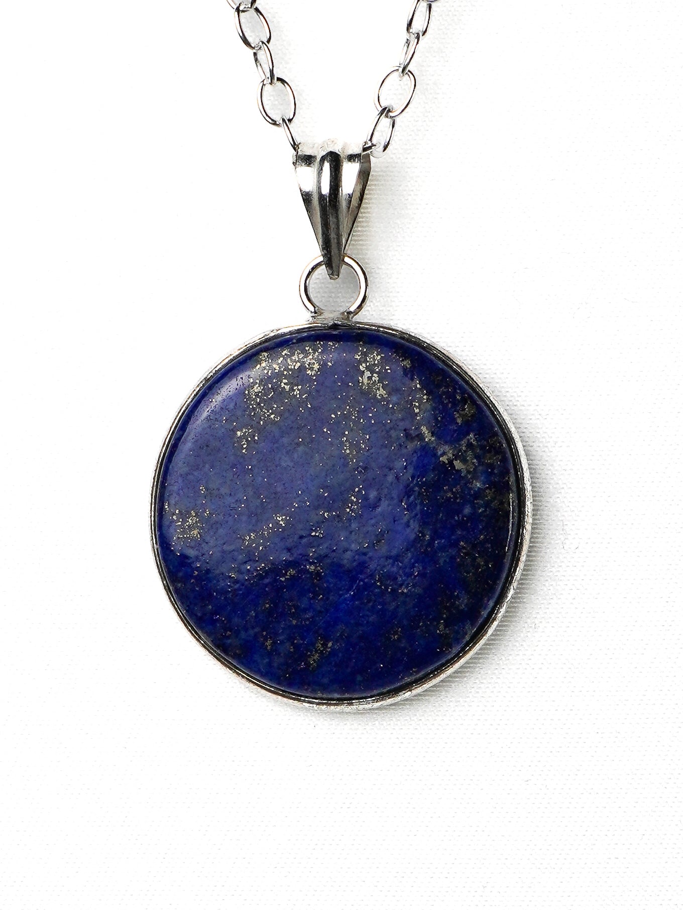 Collana Placcata Argento con Lapislazzuli Naturale