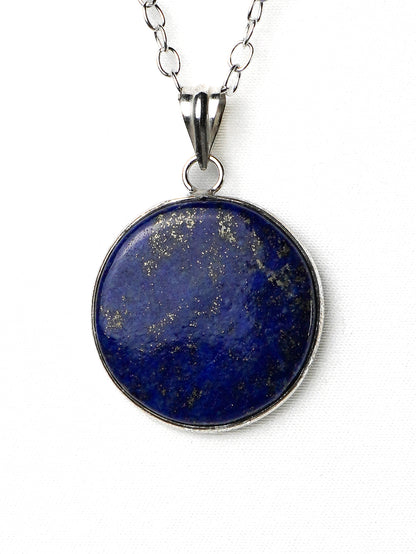 Collana Placcata Argento con Lapislazzuli Naturale