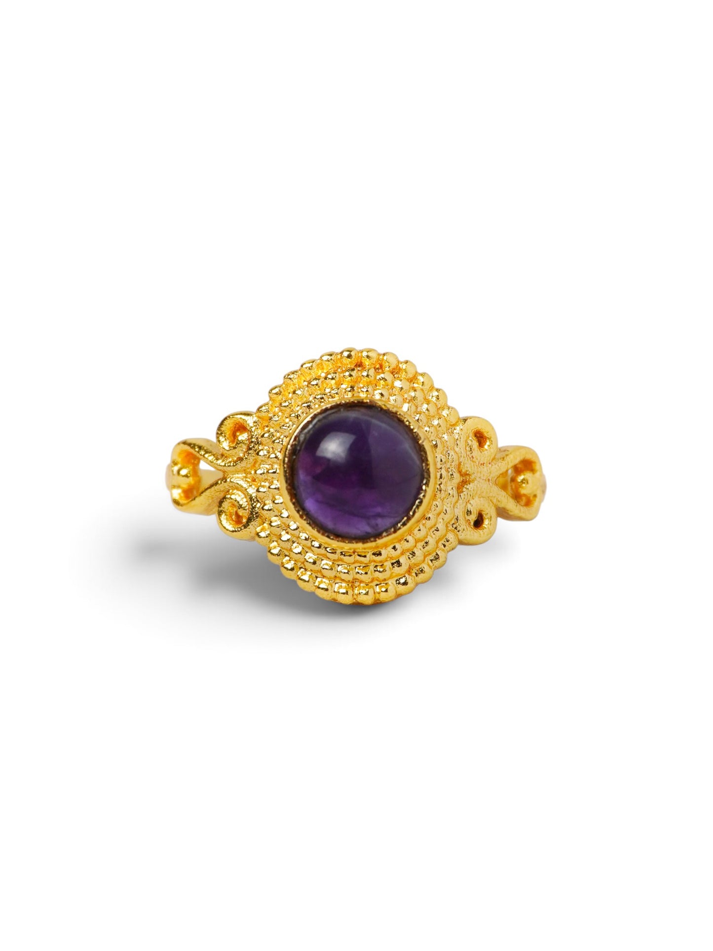 Anello Placcato Argento con Ametista