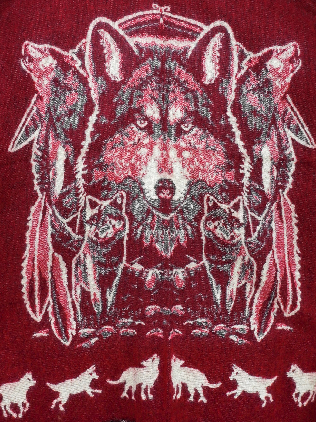 Poncho artigianale andino – Spirito del Lupo