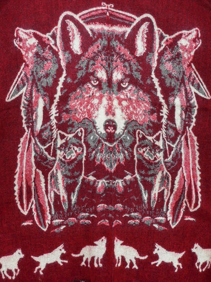 Poncho artigianale andino – Spirito del Lupo