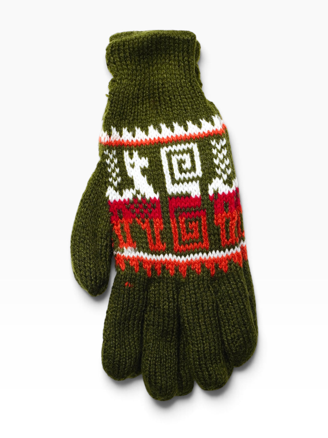 Guanti artigianali in lana di alpaca – Spirale andina