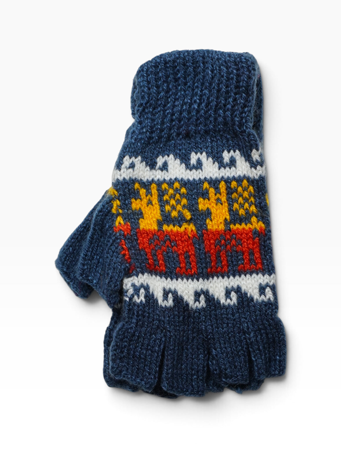 Guanti artigianali in lana di alpaca a mezzo dito
