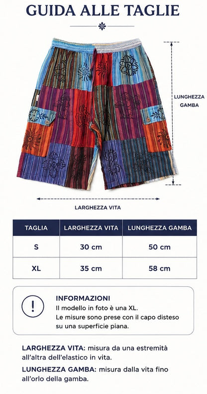 Pantaloncini Patchwork Nomad