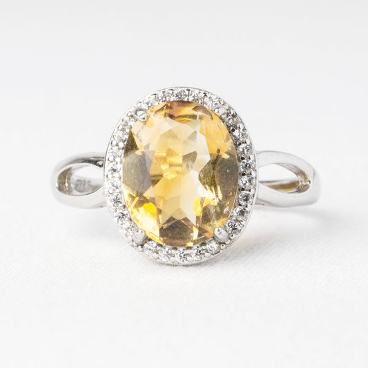 Anello Luce Dorata – Citrino
