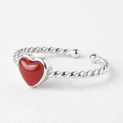 Anello Cuore Intreccio
