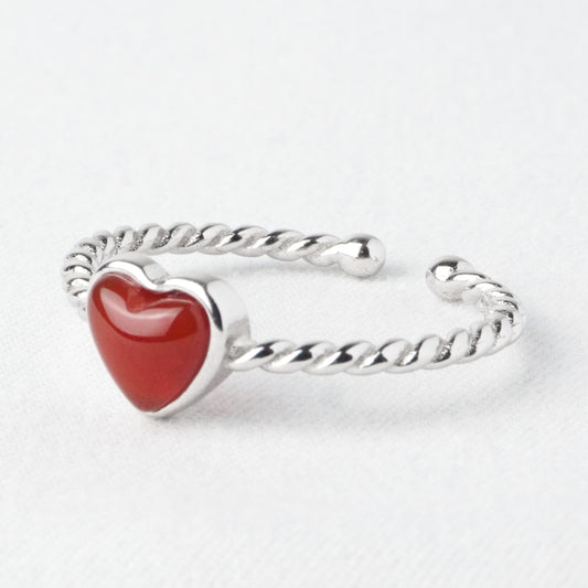 Anello Cuore Intreccio