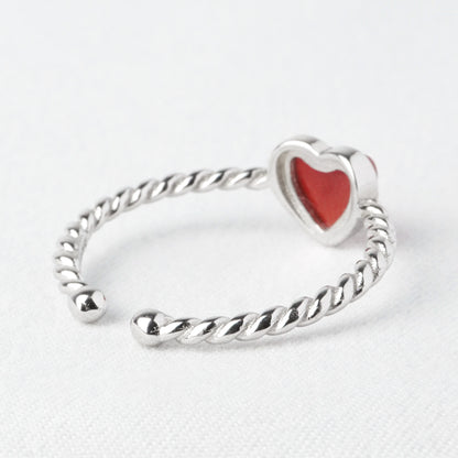 Anello Cuore Intreccio