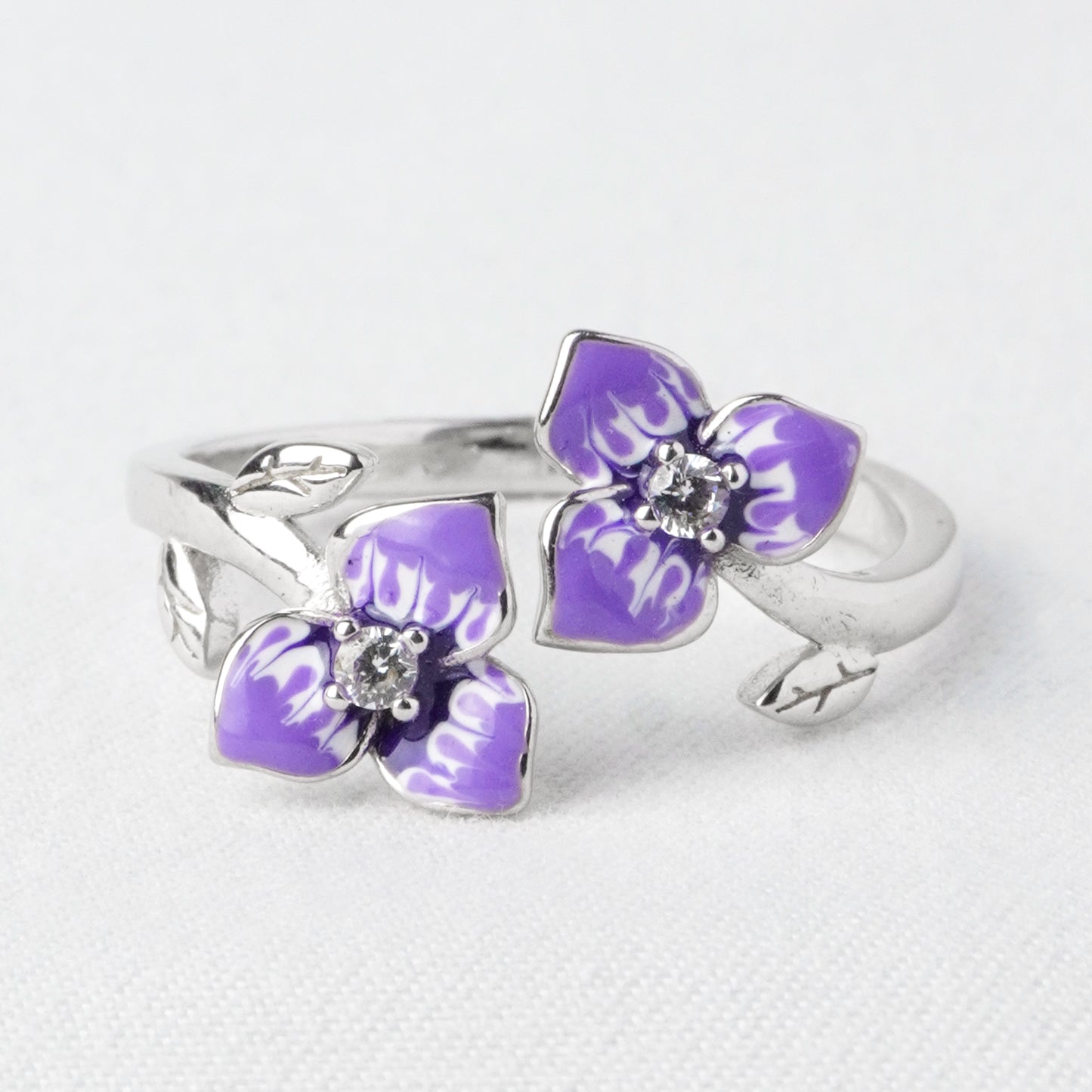 Anello Viola Gemella