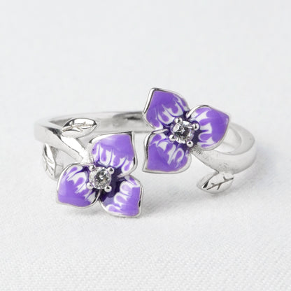 Anello Viola Gemella