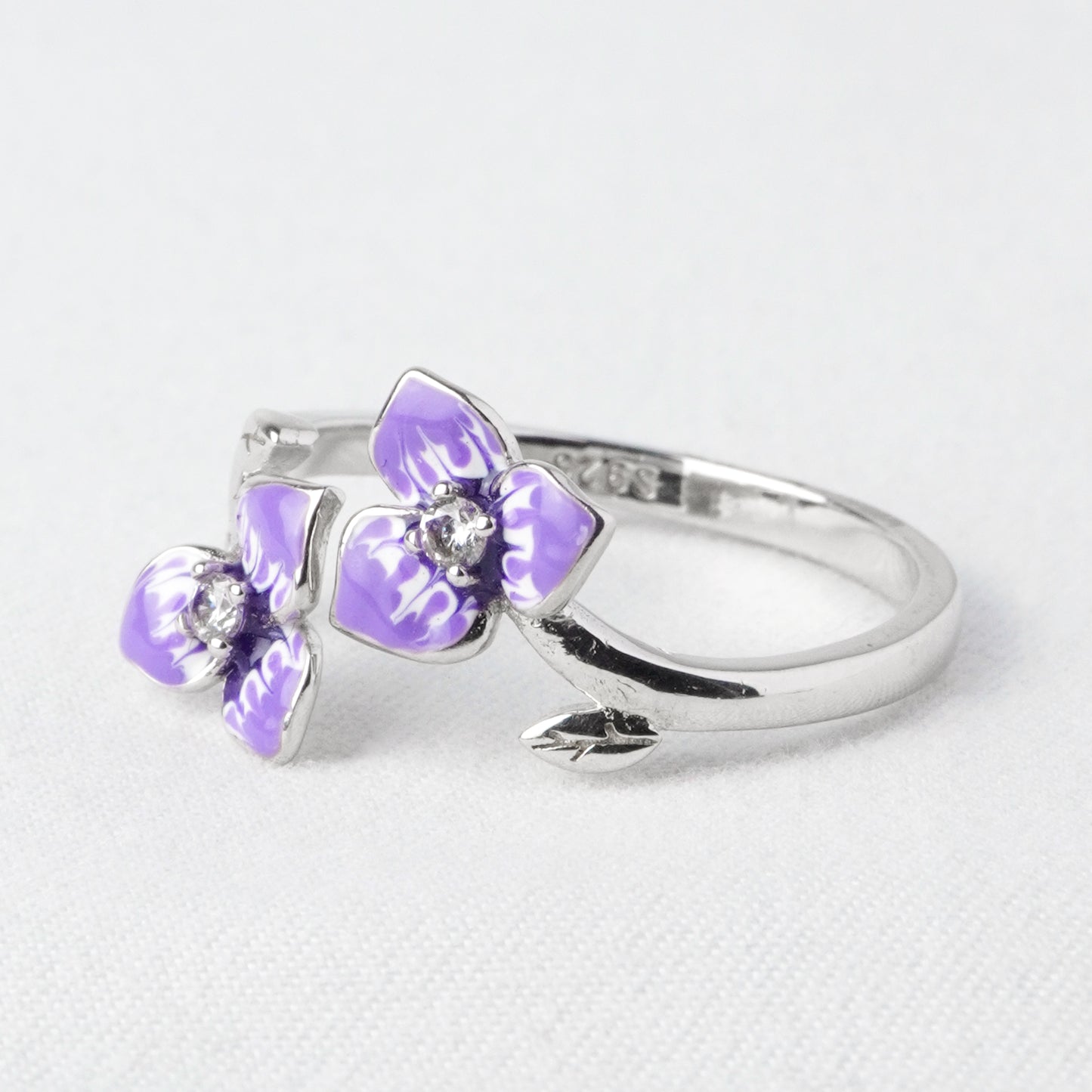 Anello Viola Gemella