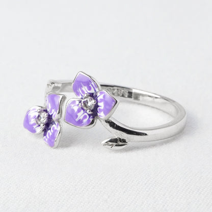 Anello Viola Gemella