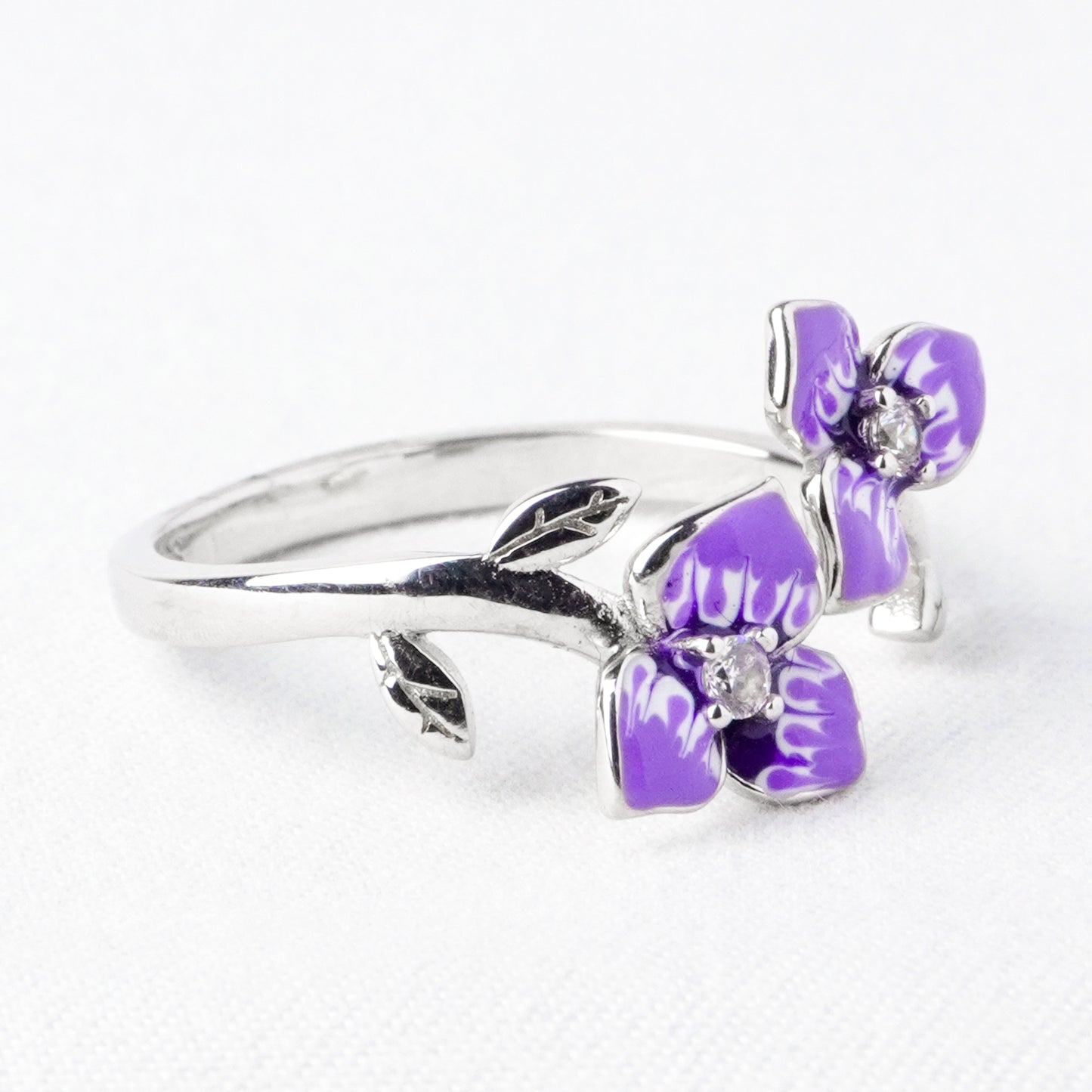 Anello Viola Gemella