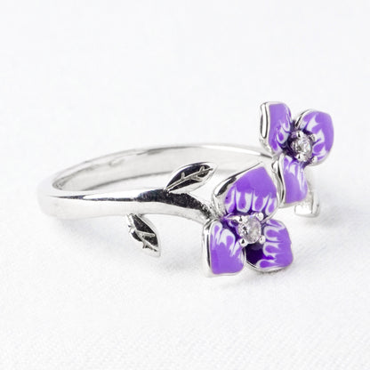 Anello Viola Gemella