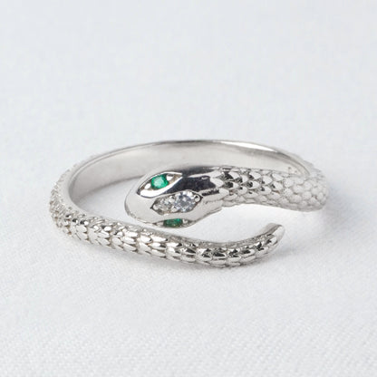 Anello Serpente Argento Vivo