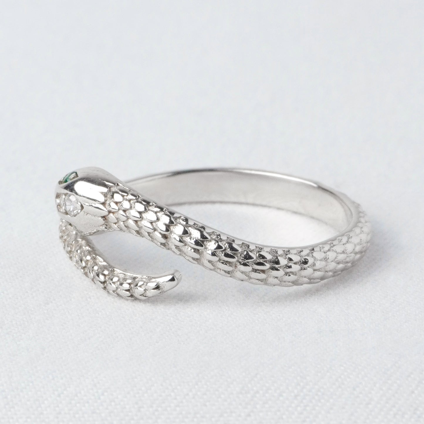 Anello Serpente Argento Vivo