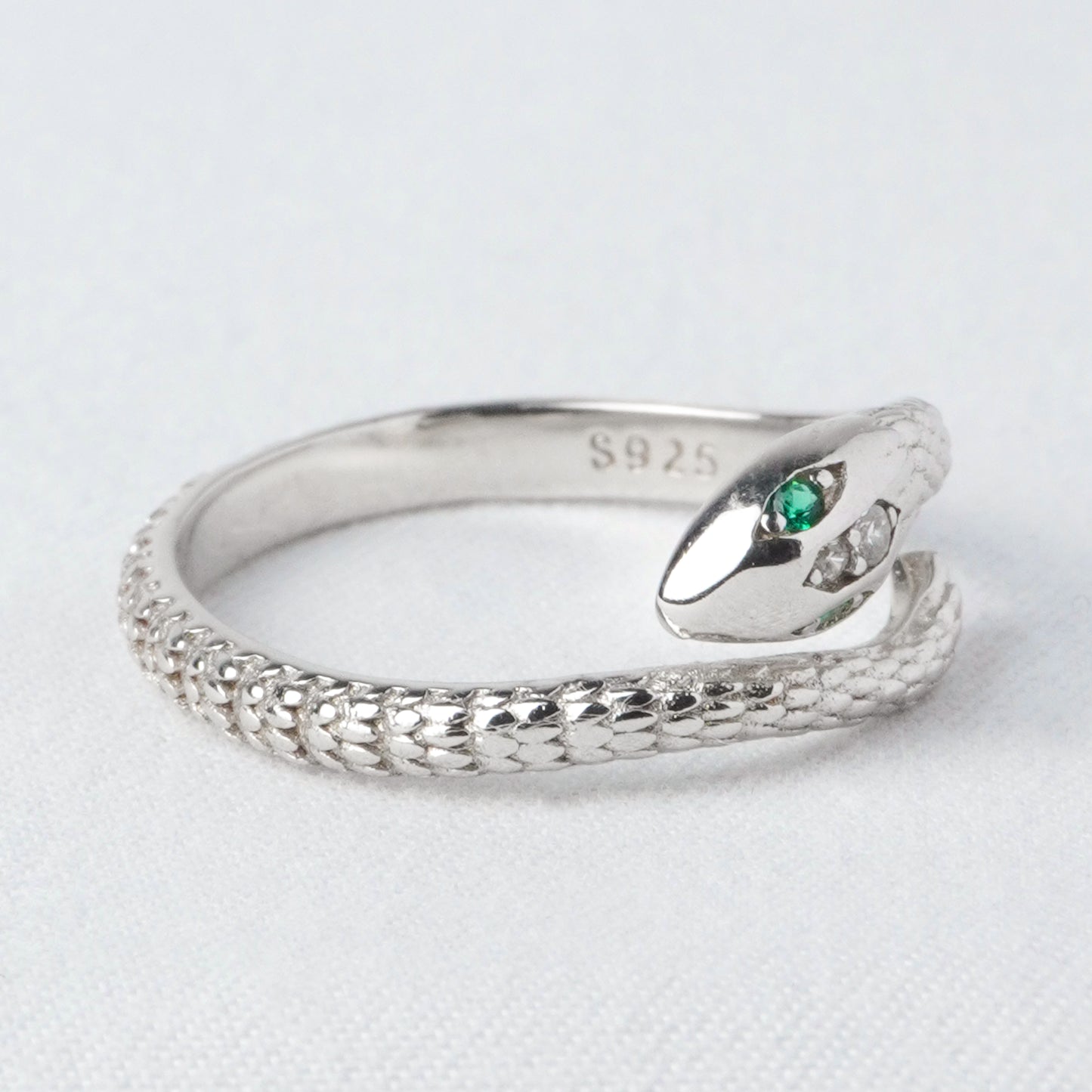Anello Serpente Argento Vivo