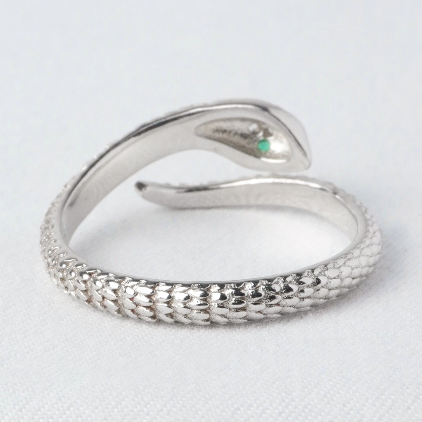 Anello Serpente Argento Vivo