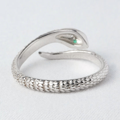 Anello Serpente Argento Vivo