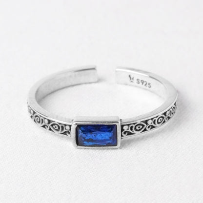 Anello Blu Notte – Zircone