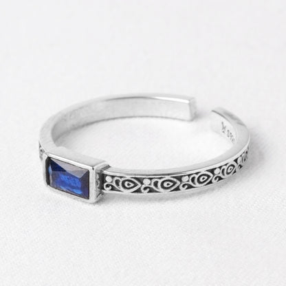 Anello Blu Notte – Zircone