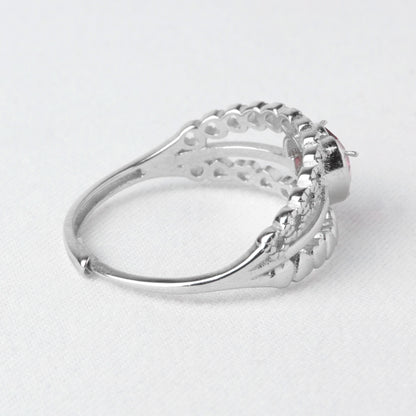 Anello Cuore Luminoso – Granato