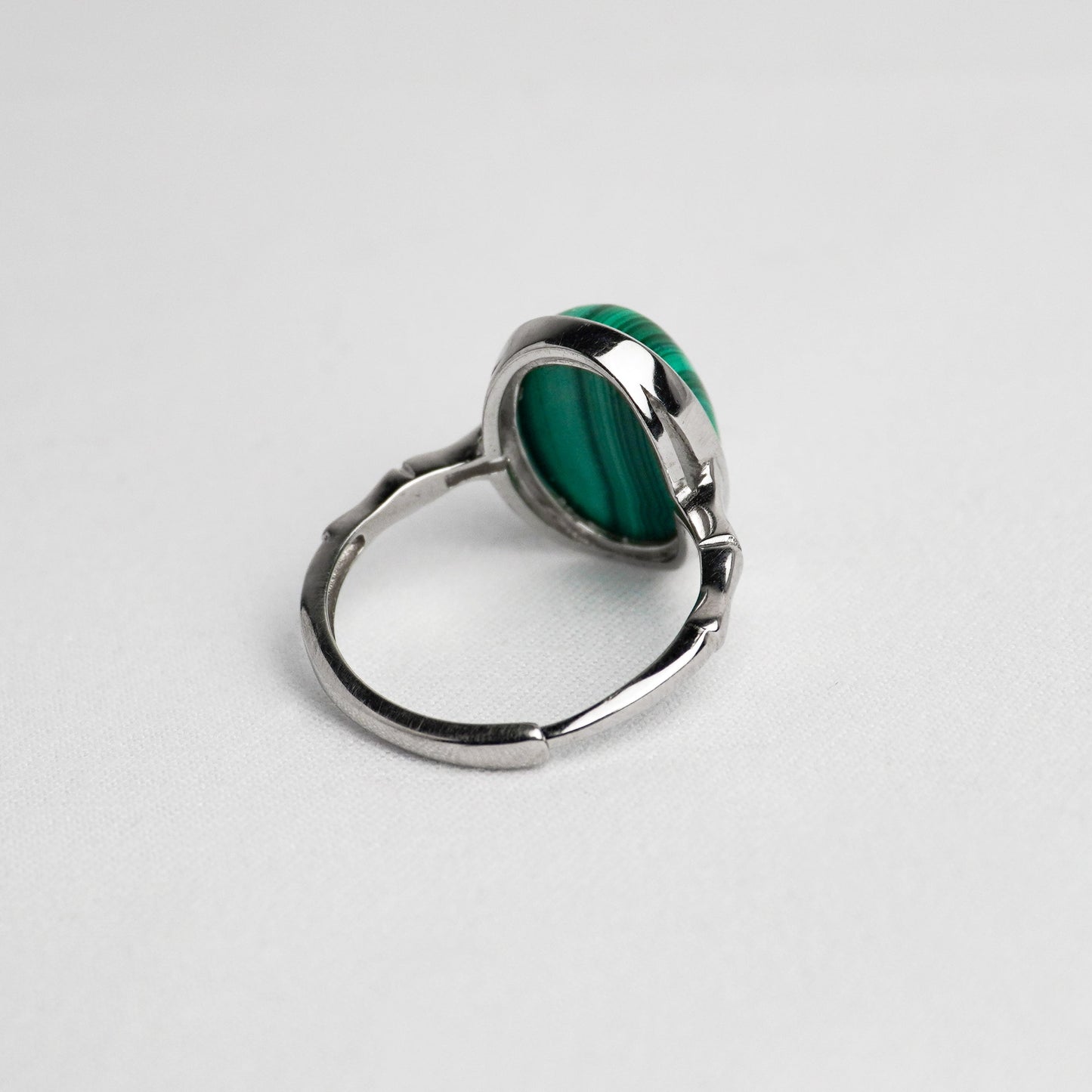 Anello in argento 925 con malachite