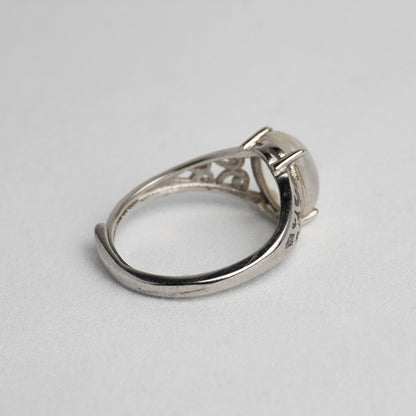 Anello in argento 925 con pietra di luna