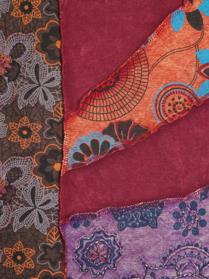Canotta Patchwork Geometrico Floreale