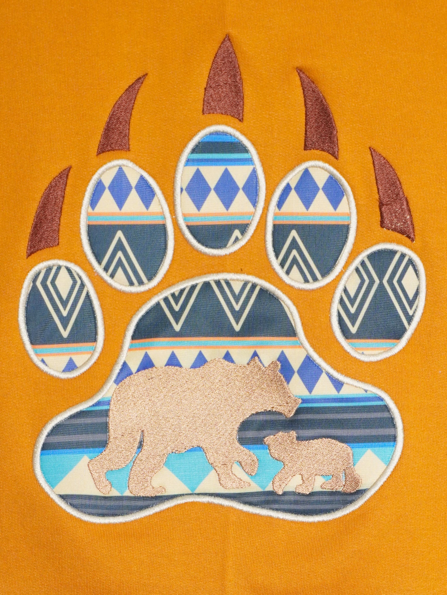 Felpa Etnica Zampa d’Orso