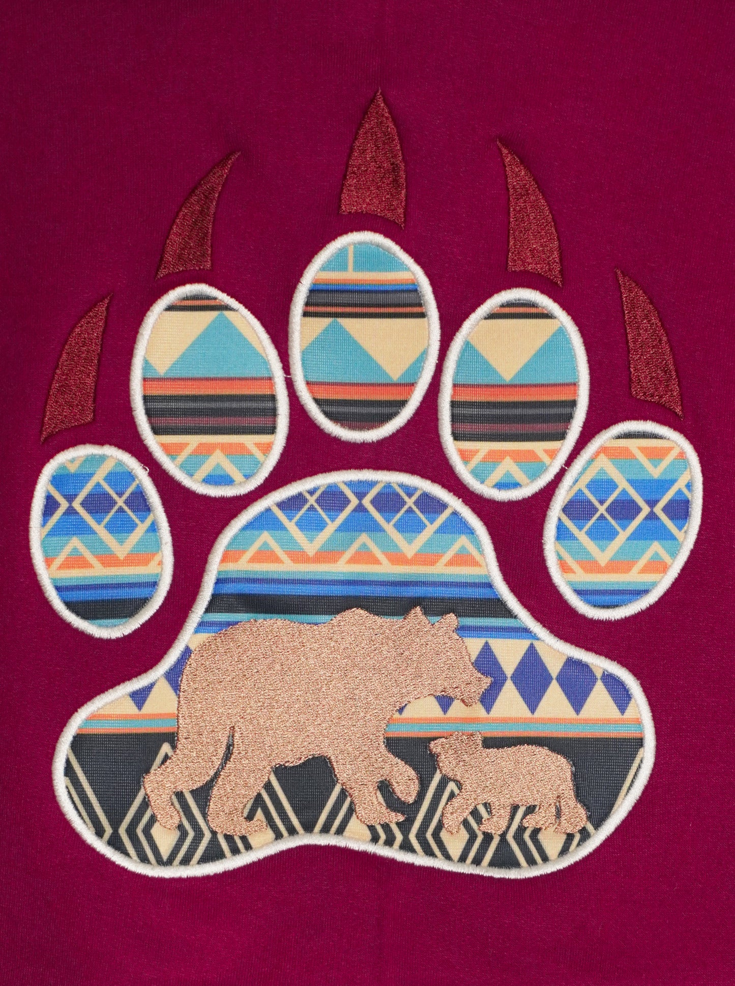Felpa Etnica Zampa d’Orso