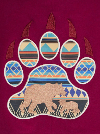 Felpa Etnica Zampa d’Orso
