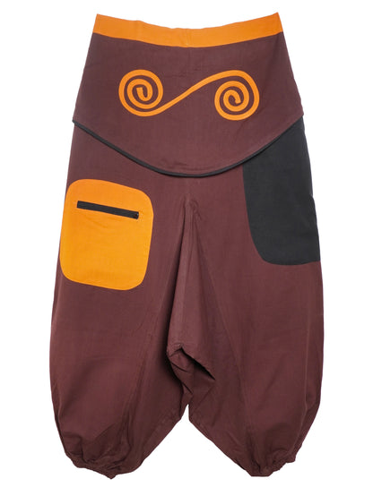Pantalone Etnico Spiral Flow - Viola