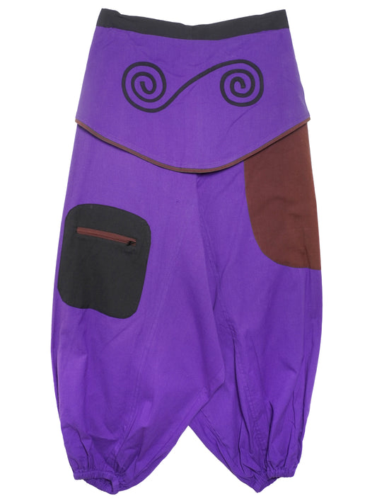 Pantalone Etnico Spiral Flow - Viola