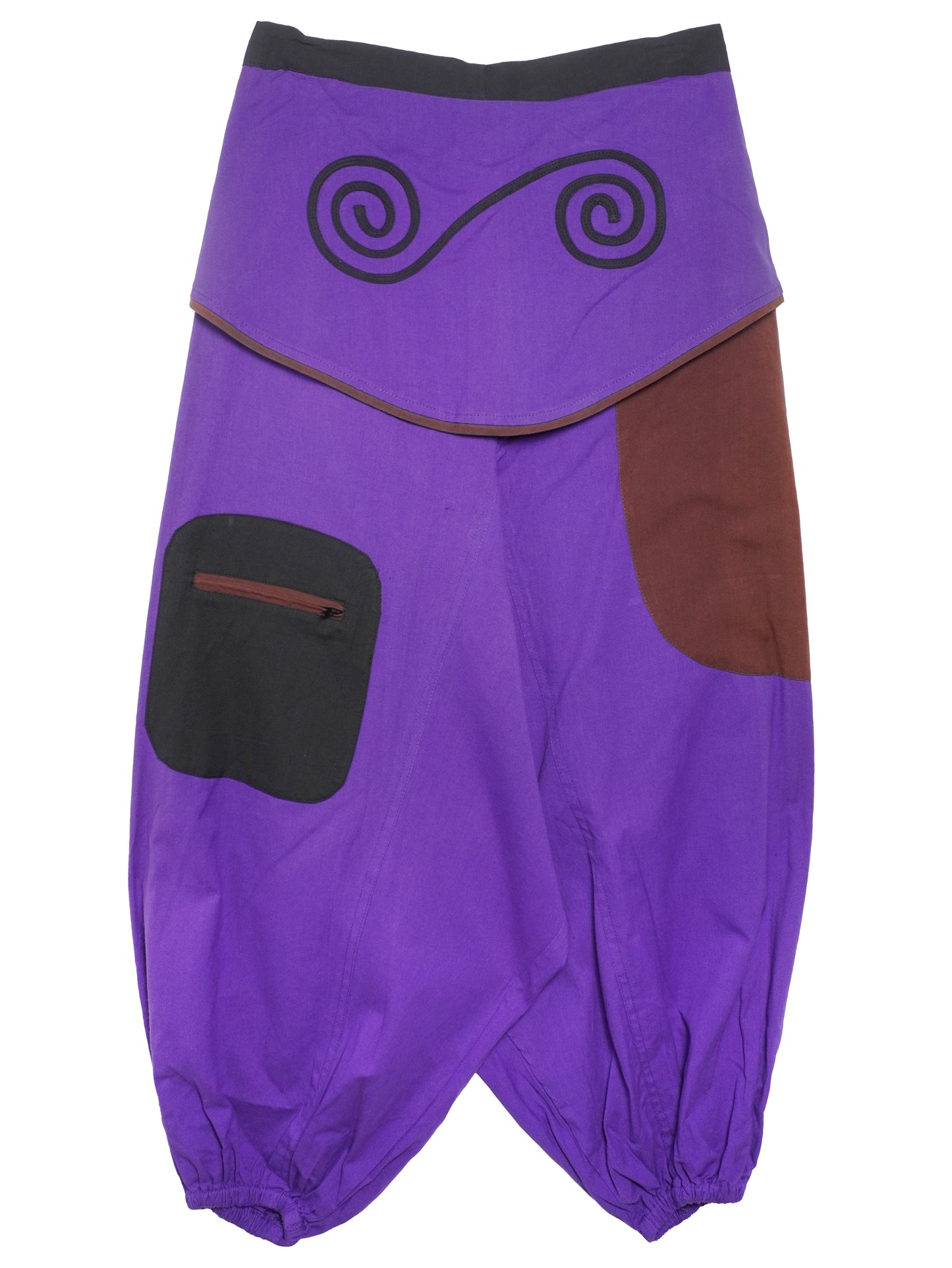Pantalone Etnico Spiral Flow - Marrone