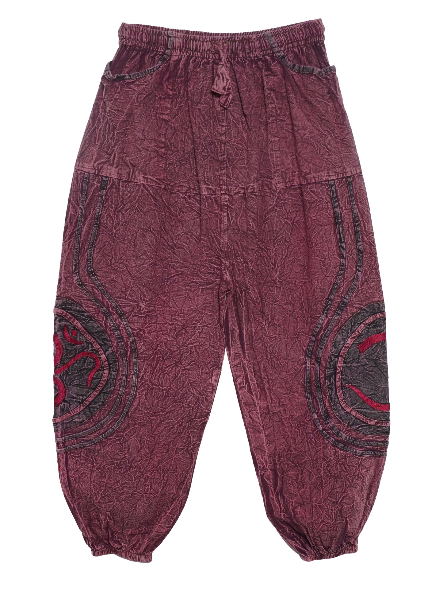 Pantalone Etnico Om Flow - Bordeaux