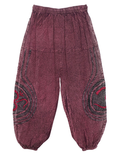 Pantalone Etnico Om Flow - Bordeaux