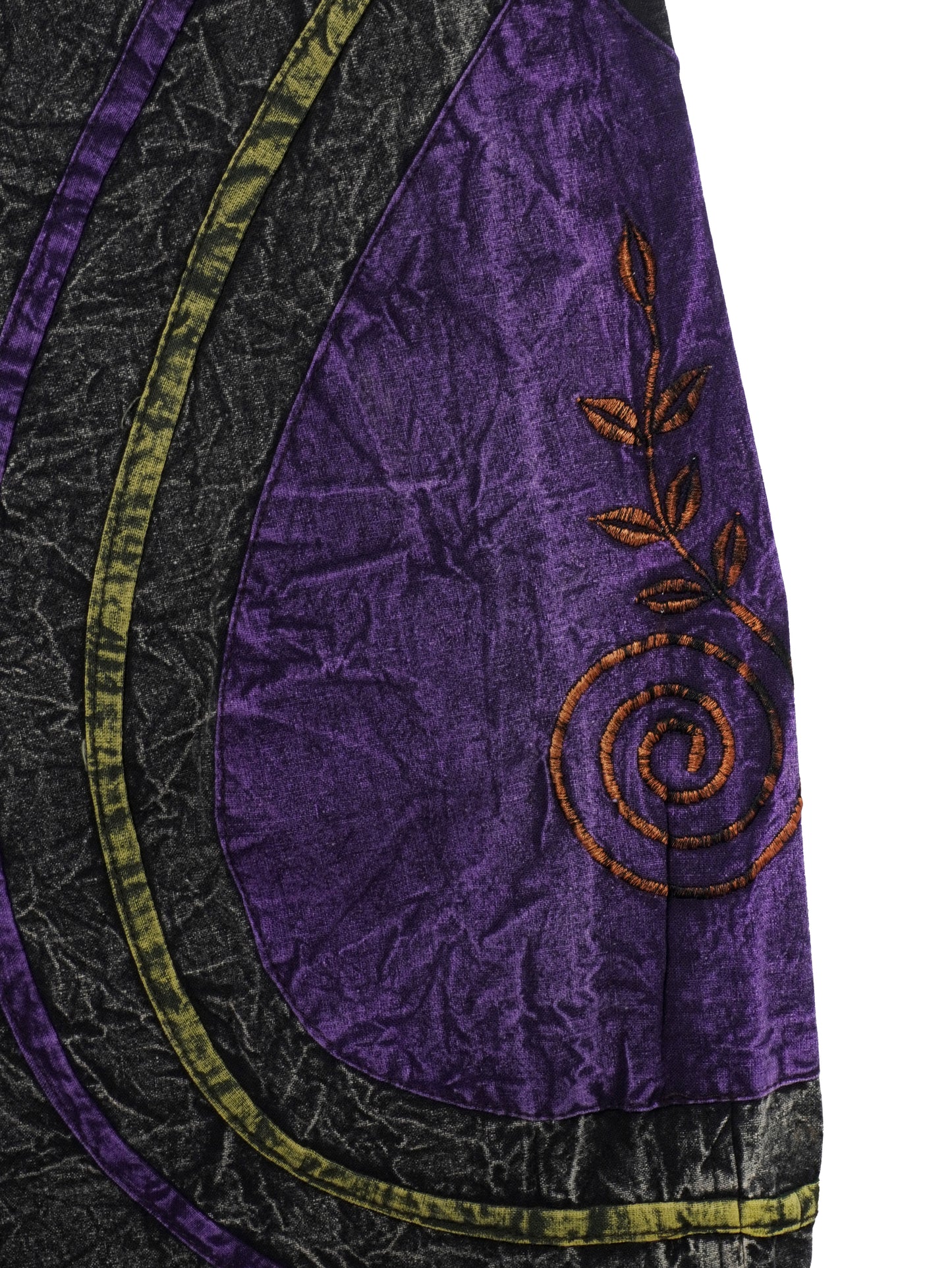 Pantalone Etnico Spiral Nature Nero/Viola