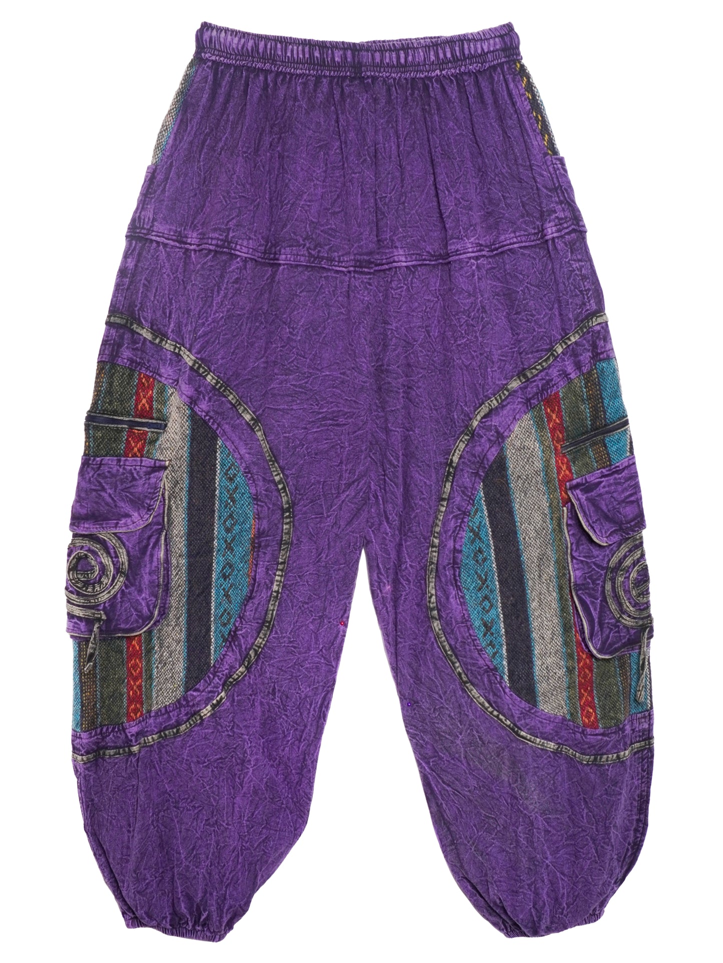 Pantalone Etnico Tribal Patch - Viola