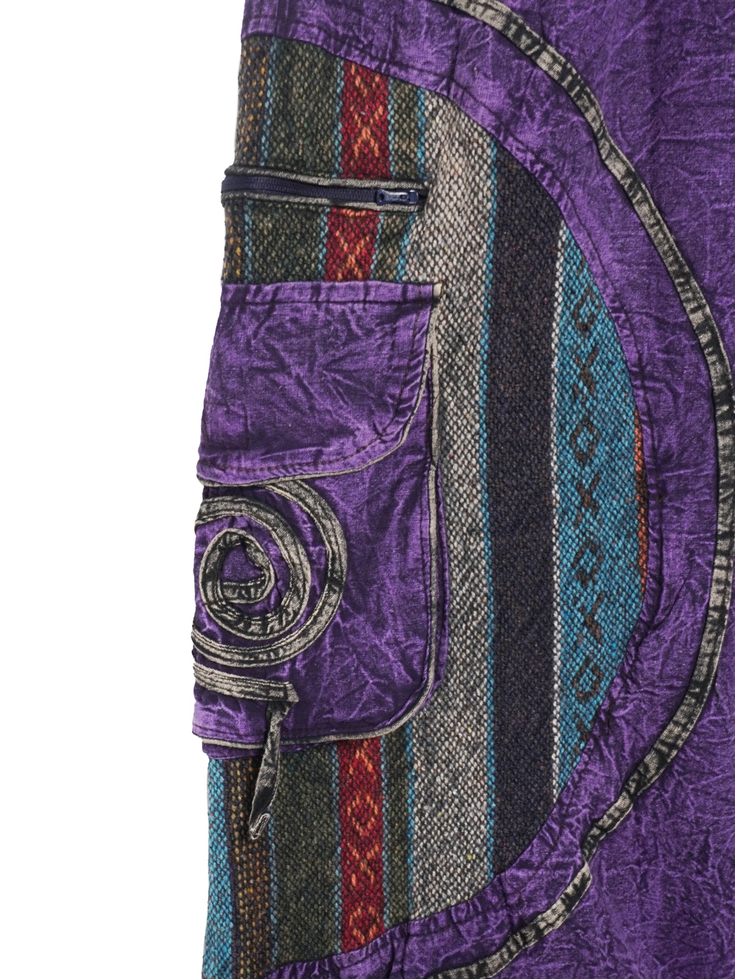 Pantalone Etnico Tribal Patch - Viola