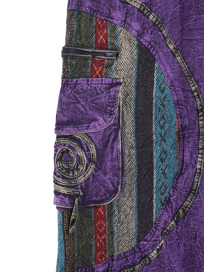 Pantalone Etnico Tribal Patch - Viola
