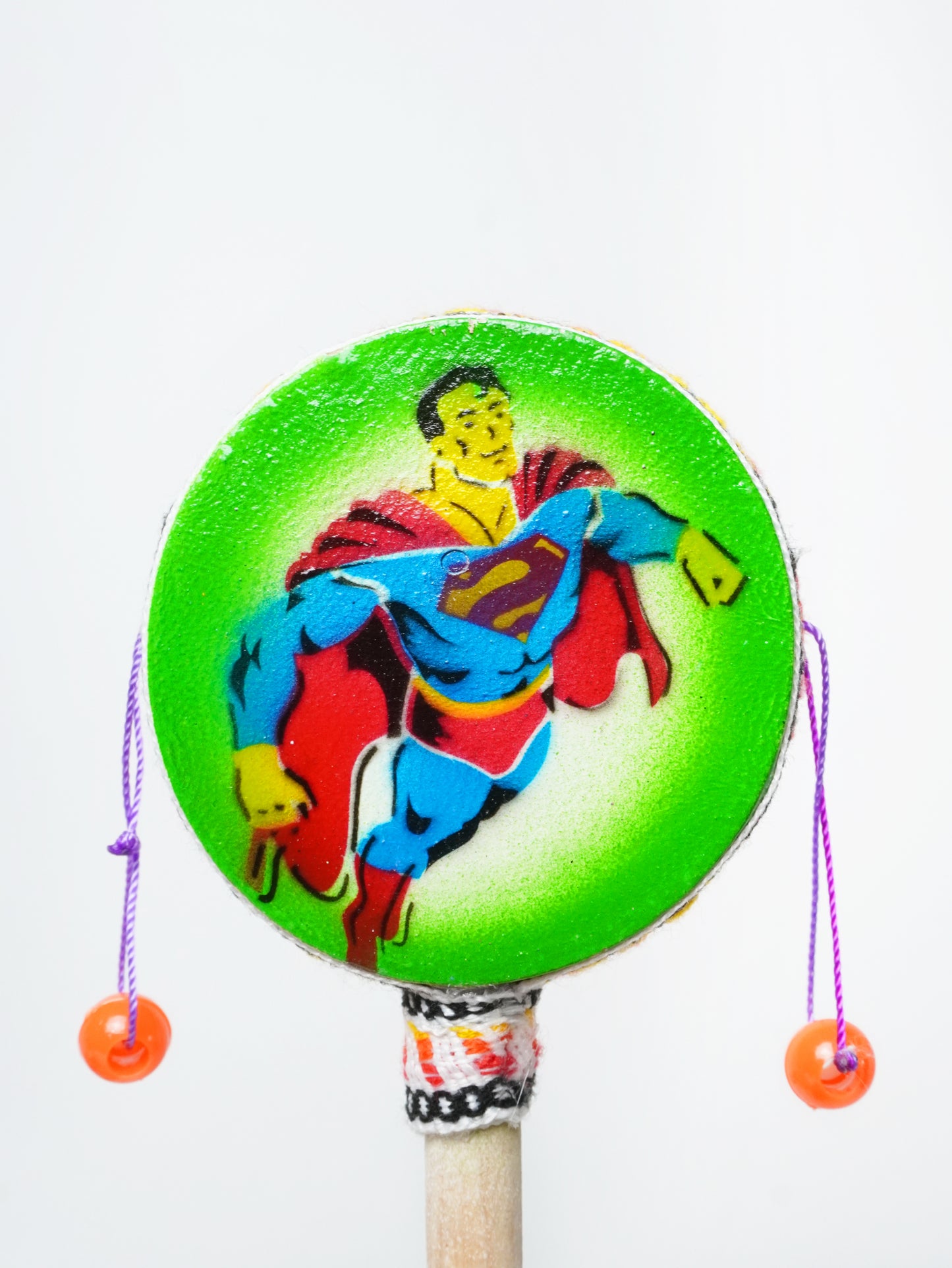 Tamburello Artigianale Decorato - Dimensione Grande