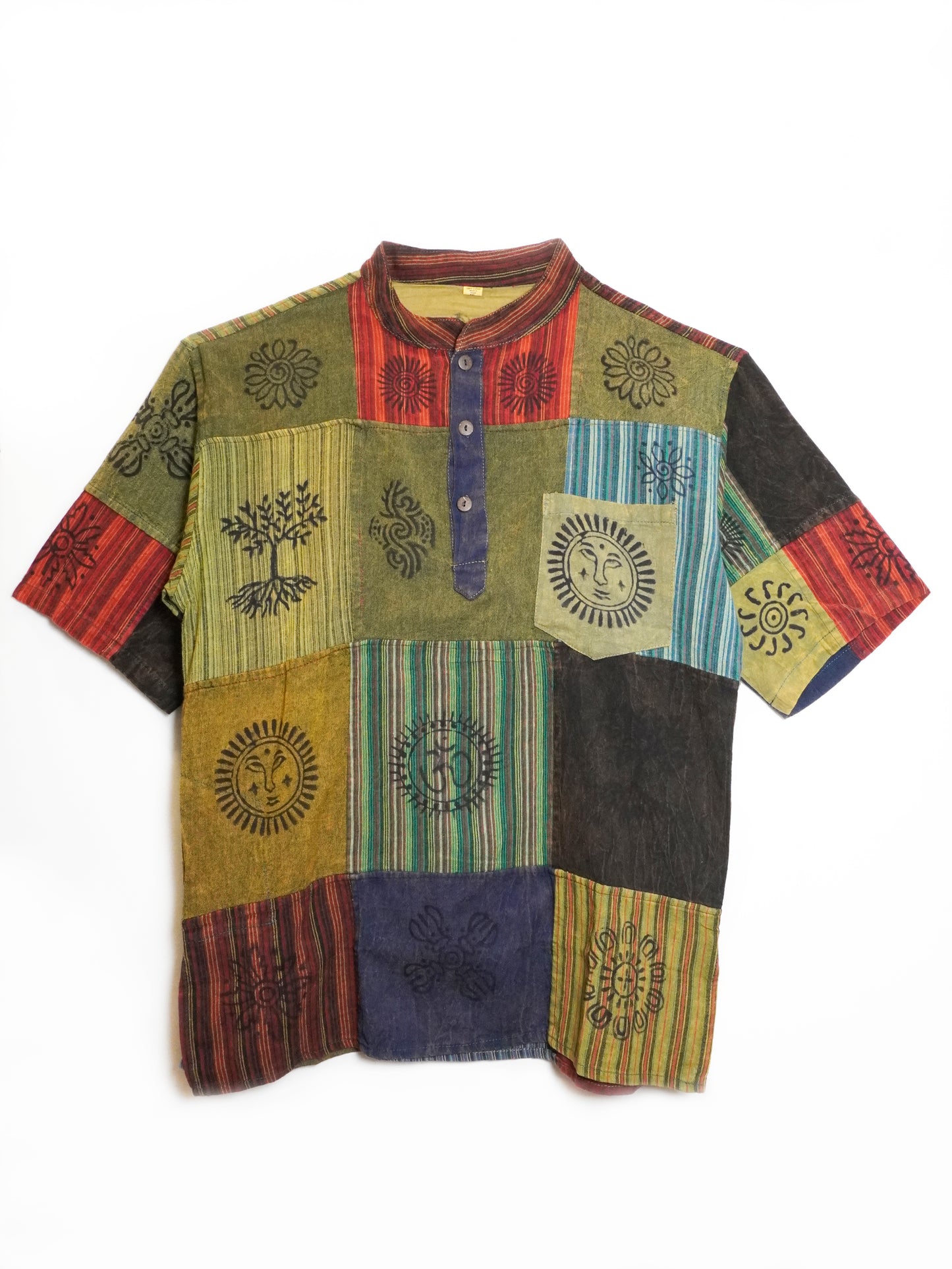 T-Shirt Etnica Patchwork Nepal