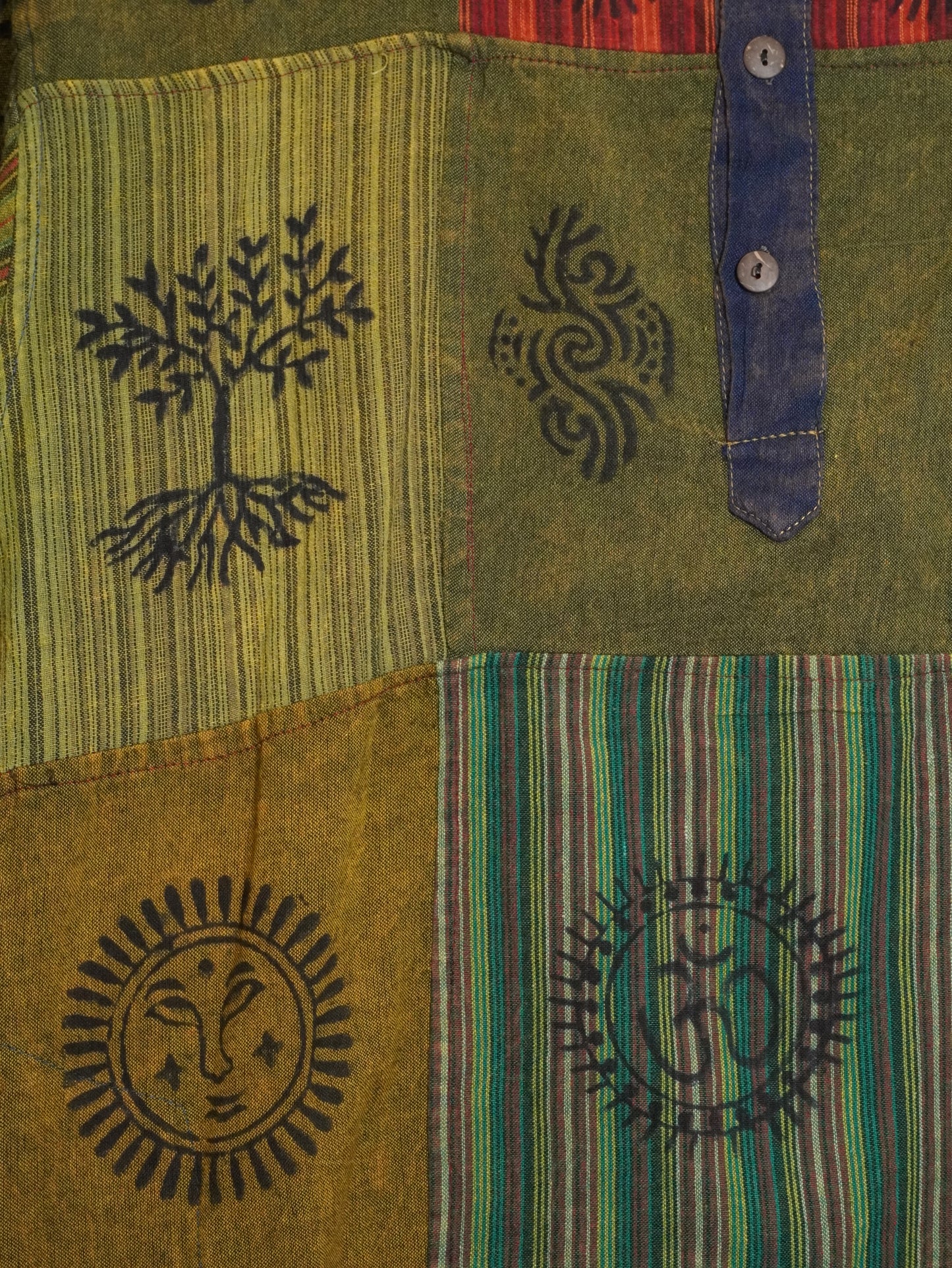 T-Shirt Etnica Patchwork Nepal