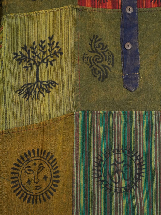 T-Shirt Etnica Patchwork Nepal