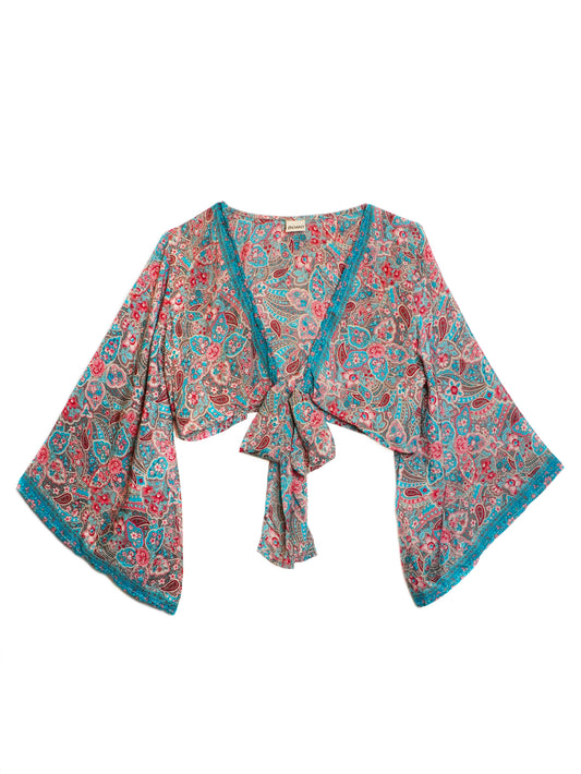 Top Incrociato Boho Paisley